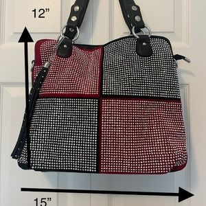 Metallic Bling Tote Handbag Purse NEW